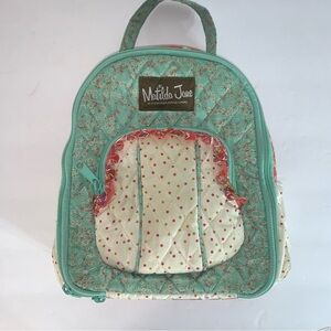 Matilda Jane Floral Lunch Bag Girls Pastel Floral Ruffle Insulated Lunch Tote